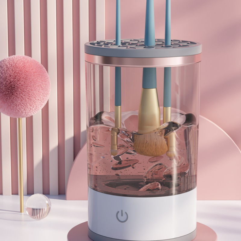 Automatic Makeup Brush Cleaner, Electric Wash & Dry Multifunctional Makeup Cleaner
