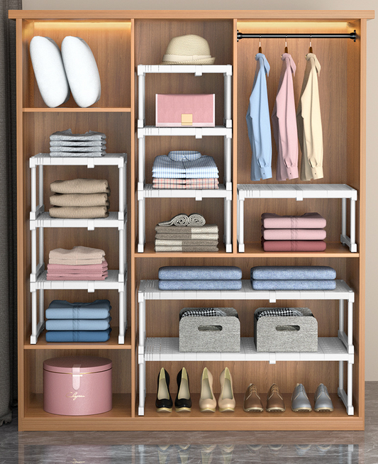 Closet Layered Dividers, Expandable Cabinet Compartments, Shelves, Under Cabinet Sink Layered Organizers, Storage