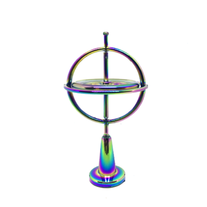 Giroscopio de dedo colorido Juguete de alivio de presión de aleación de zinc Giroscopio de dedo Giroscopio de metal creativo