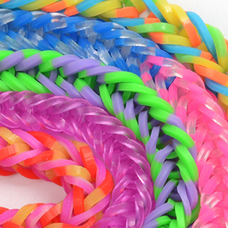 Bandas elásticas para niños, pulseras de goma