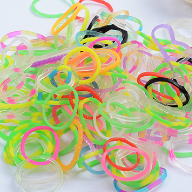 Bandas elásticas para niños, pulseras de goma