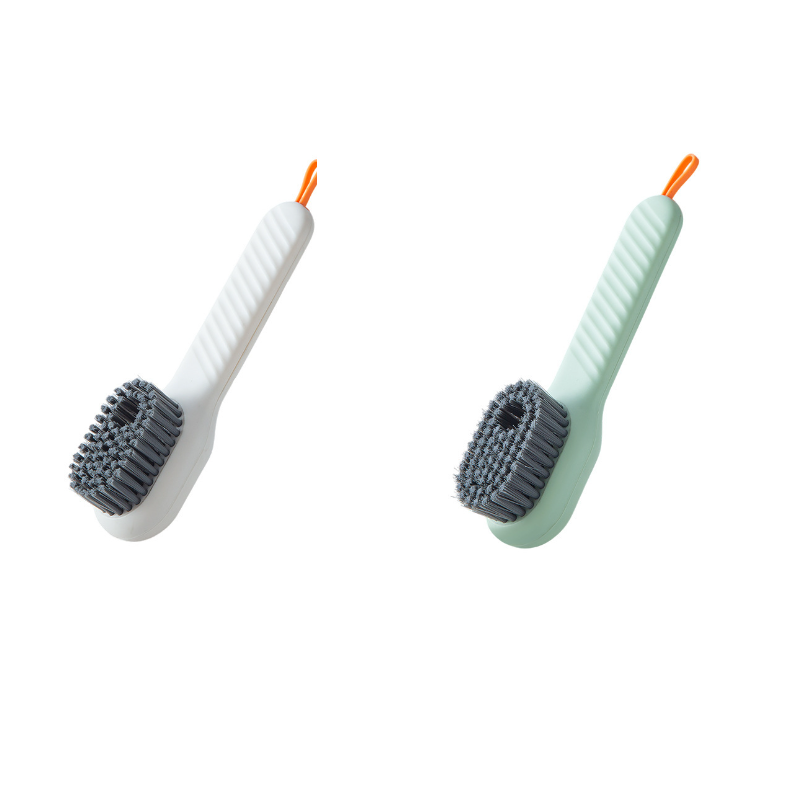 Cepillo para zapatos multifuncional, cepillo automático para ropa con relleno de líquido, tipo empuje para el hogar, cepillo para lavar ropa, cepillo para limpiar zapatos