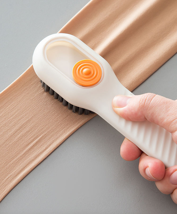 Multifunctional Shoe Brush, Household Push Type Automatic Liquid Filling Laundry Brush, Laundry, Shoe Cleaning Brush