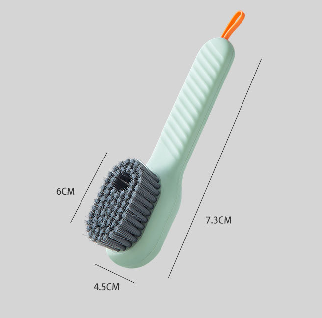 Multifunctional Shoe Brush, Household Push Type Automatic Liquid Filling Laundry Brush, Laundry, Shoe Cleaning Brush
