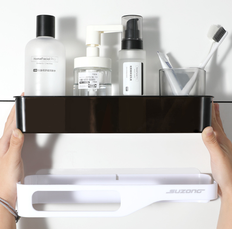 Bathroom Toilet Shelf, No-Punch Storage Shelf, Wall Triangle Storage Shelf