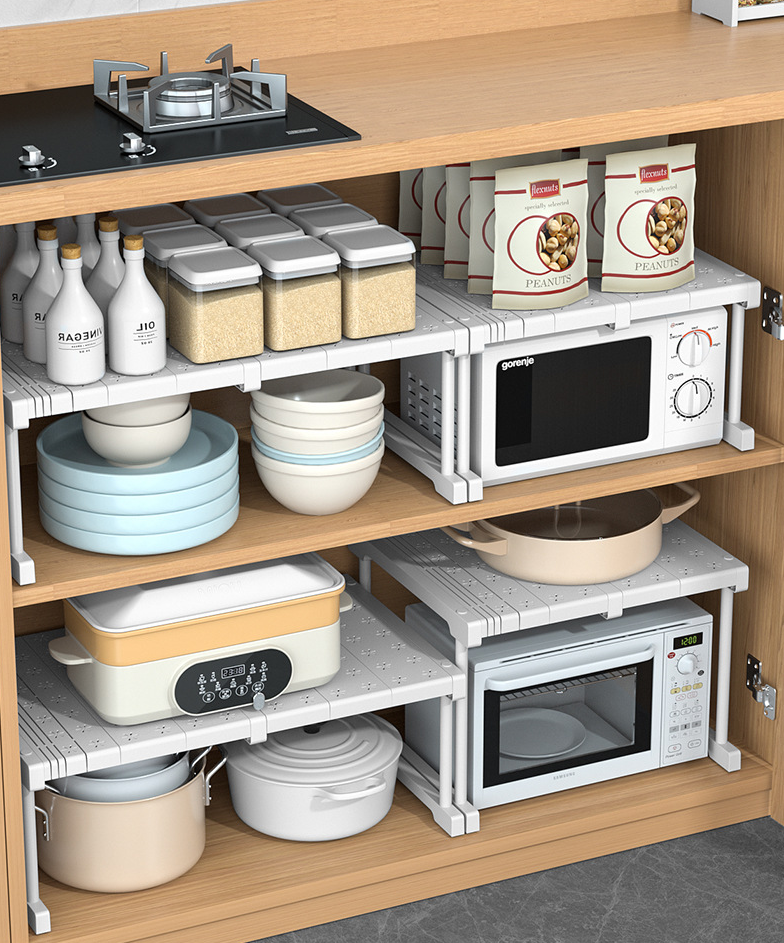 Closet Layered Dividers, Expandable Cabinet Compartments, Shelves, Under Cabinet Sink Layered Organizers, Storage