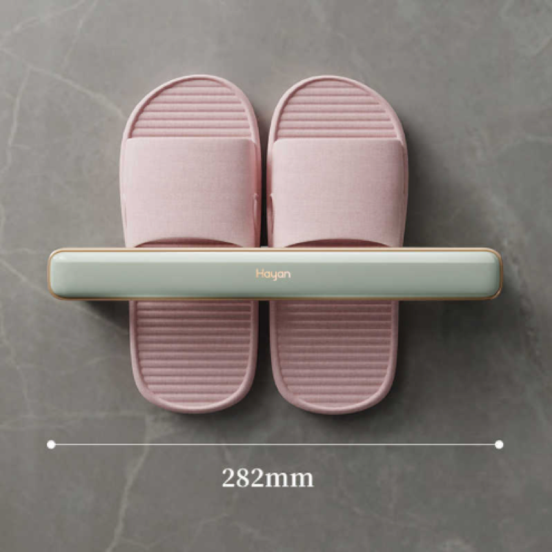 Wall-mounted slipper rack, punch-free slipper drain rack, multi-functional towel rack, home storage