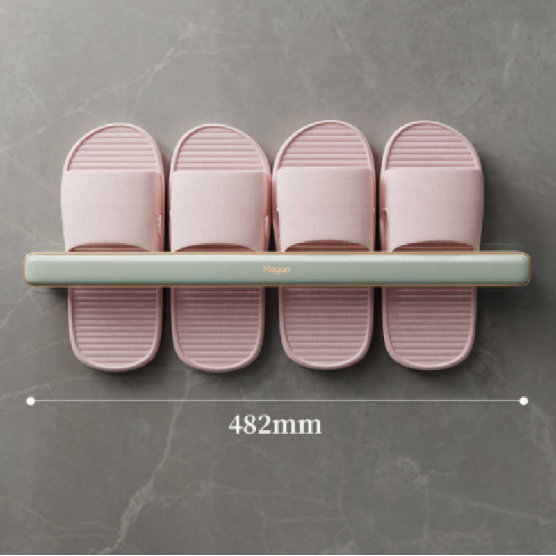 Perchero para zapatillas de pared, escurridor de zapatillas sin perforaciones, toallero multifuncional, almacenamiento en el hogar