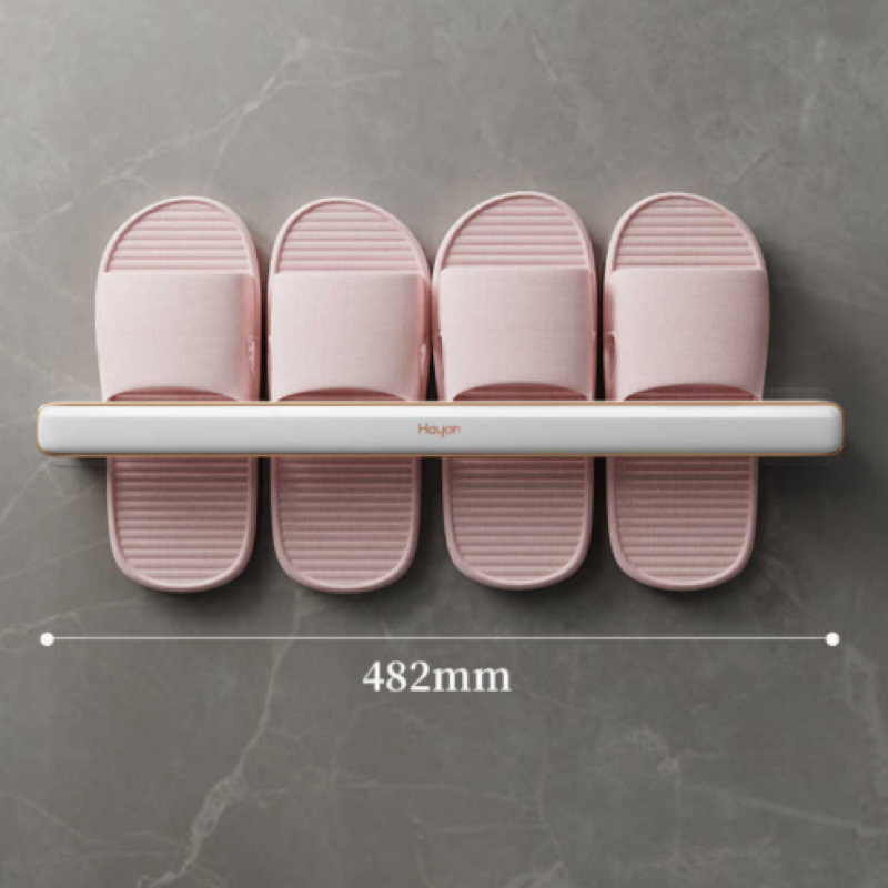 Perchero para zapatillas de pared, escurridor de zapatillas sin perforaciones, toallero multifuncional, almacenamiento en el hogar